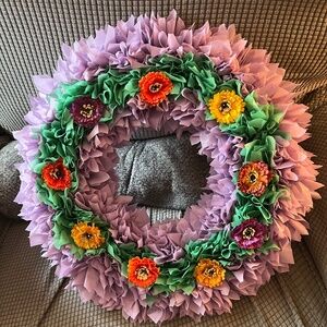 Home Made Plastic Wreaths